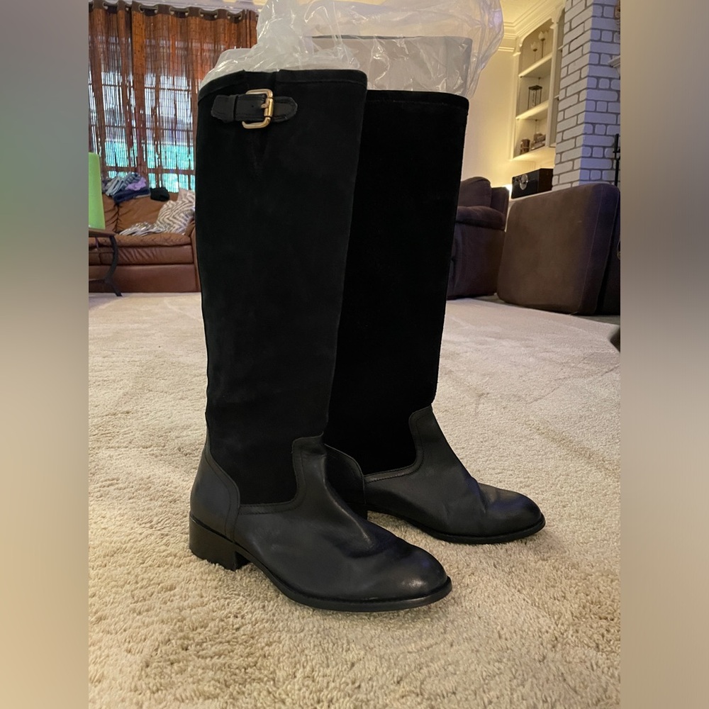 Ralph Lauren Suede and Leather riding boots